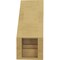 Ekena Millwork 5-inch W x 8-inch D x 12-inch H Pescadero Rough Cedar Woodgrain TimberThane Knee Brace, Primed BRCUR05X08X12PECRCPR - alternate 2